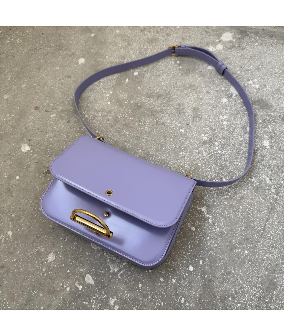 GUCCI Фиолетовая кожаная сумка через плечо, фото 6