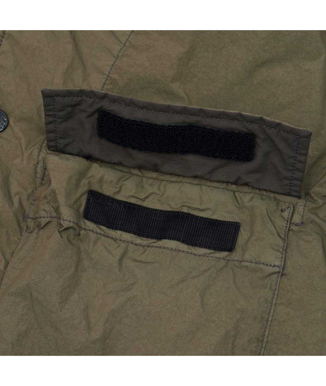 STONE ISLAND Хаки полиамидовая куртка, фото 4
