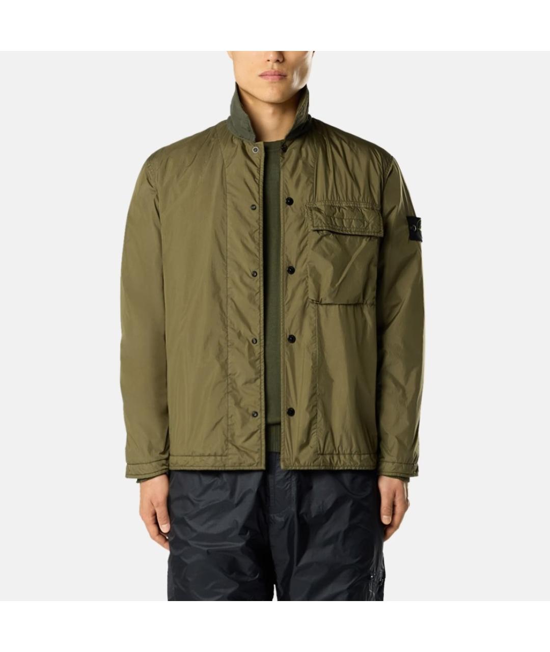 STONE ISLAND Хаки полиамидовая куртка, фото 8