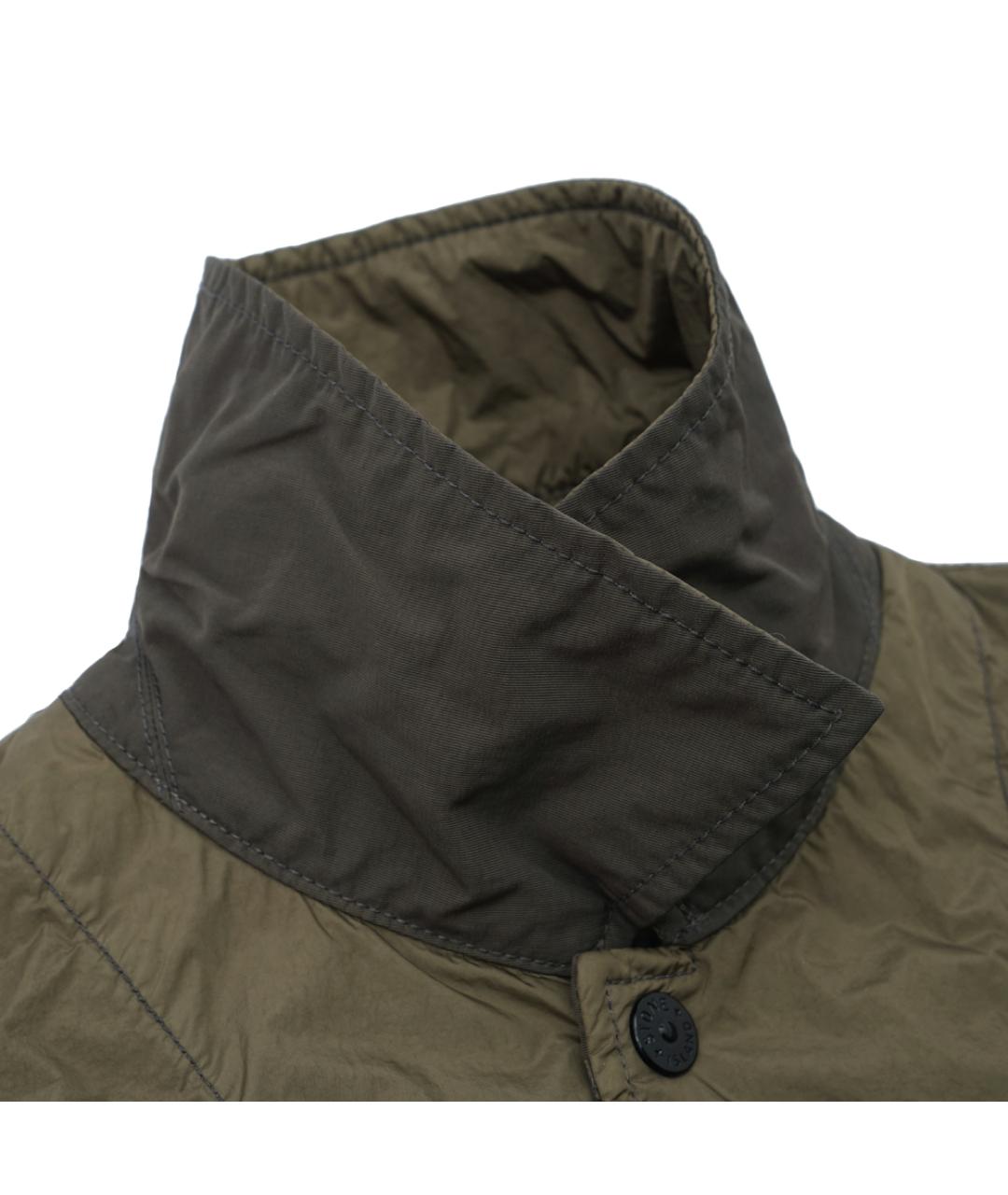 STONE ISLAND Хаки полиамидовая куртка, фото 2