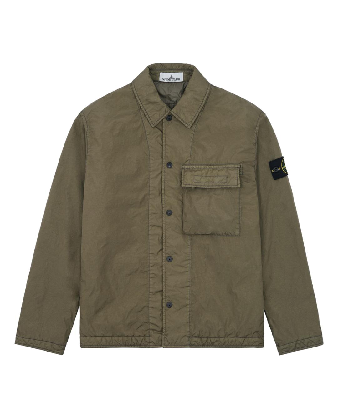 STONE ISLAND Хаки полиамидовая куртка, фото 10