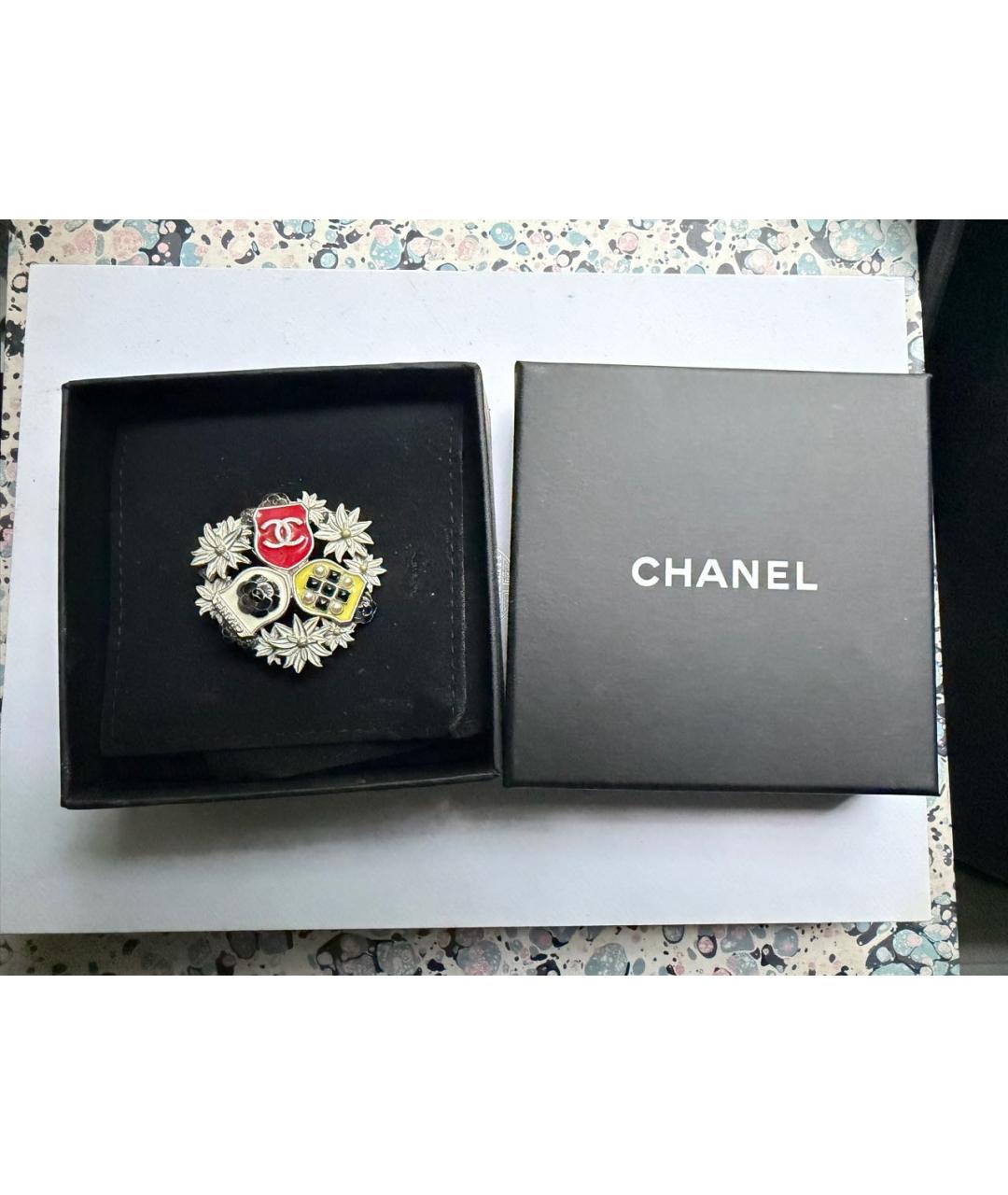 CHANEL Мульти металлическая булавка / брошь, фото 2
