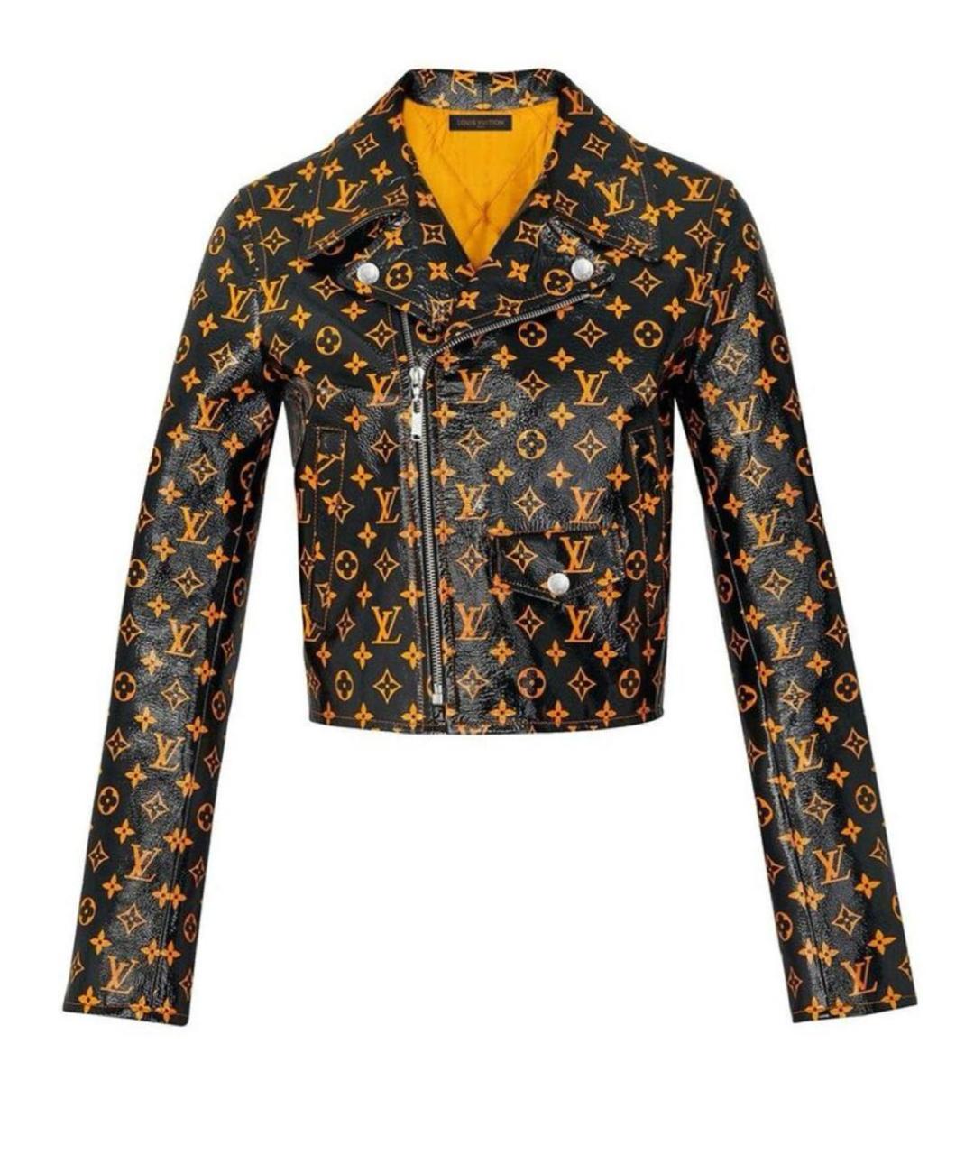 LOUIS VUITTON Черная кожаная куртка, фото 1