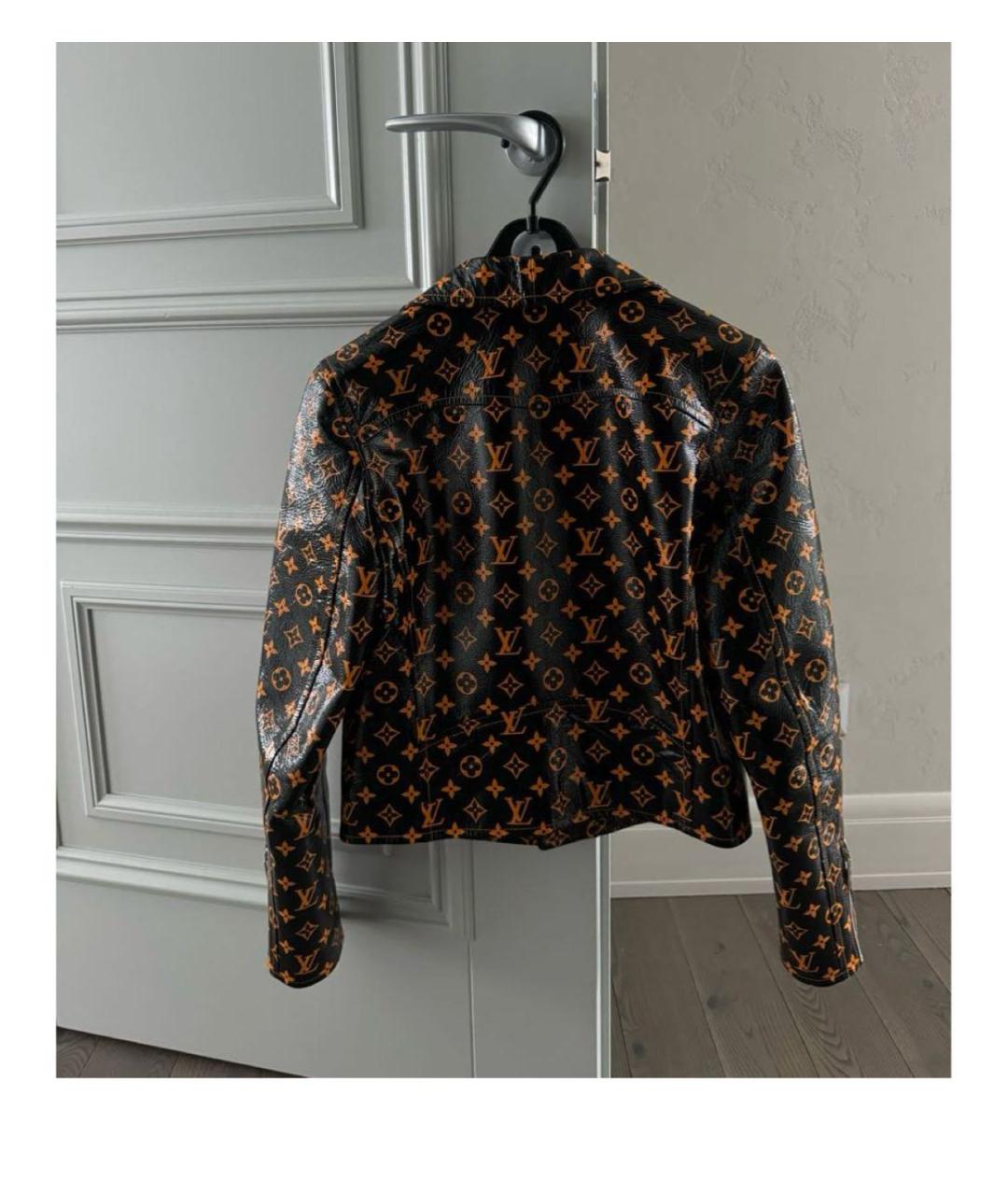 LOUIS VUITTON Черная кожаная куртка, фото 2