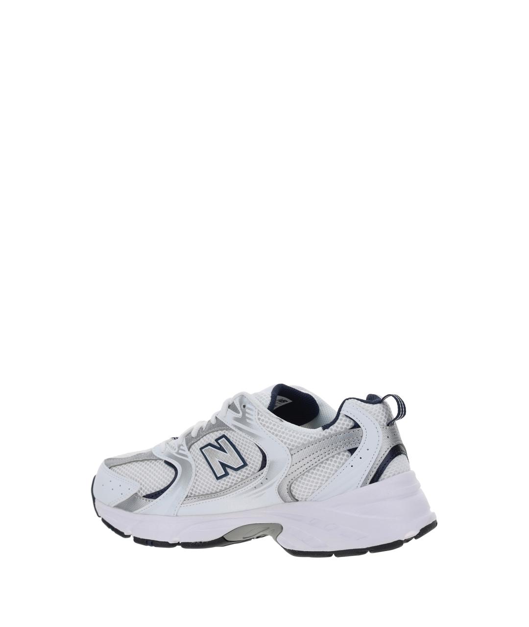 NEW BALANCE Белые синтетические низкие кроссовки / кеды, фото 3