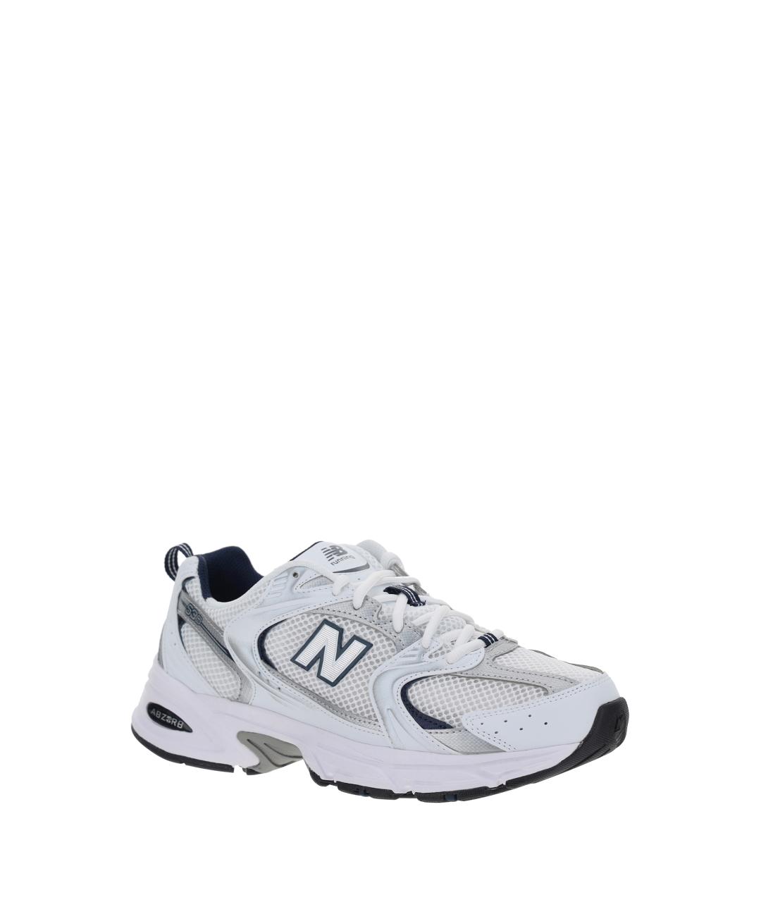 NEW BALANCE Белые синтетические низкие кроссовки / кеды, фото 2