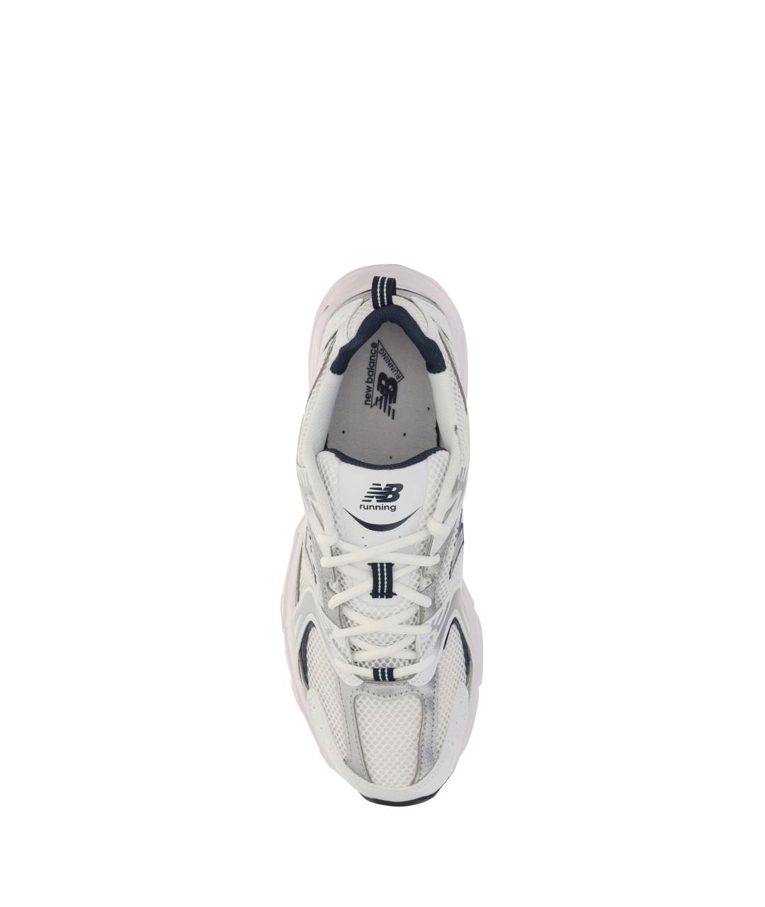 NEW BALANCE Белые синтетические низкие кроссовки / кеды, фото 4