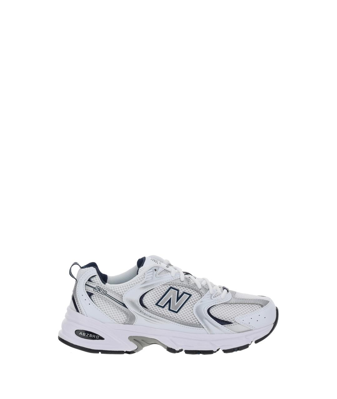 NEW BALANCE Белые синтетические низкие кроссовки / кеды, фото 1