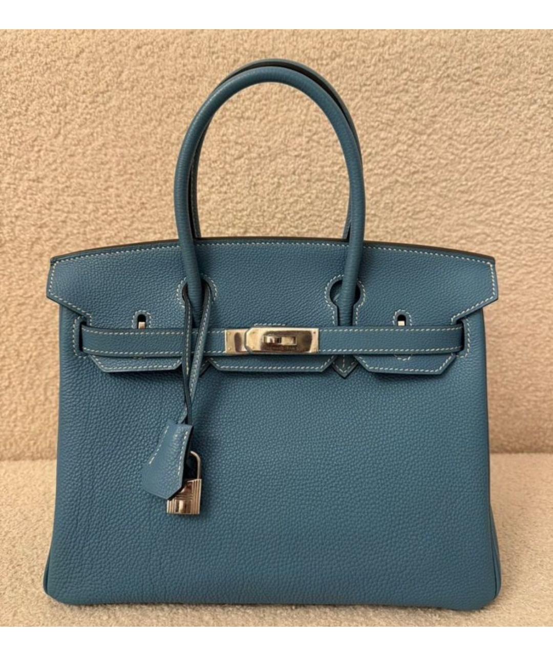 HERMES Кожаная сумка с короткими ручками, фото 5