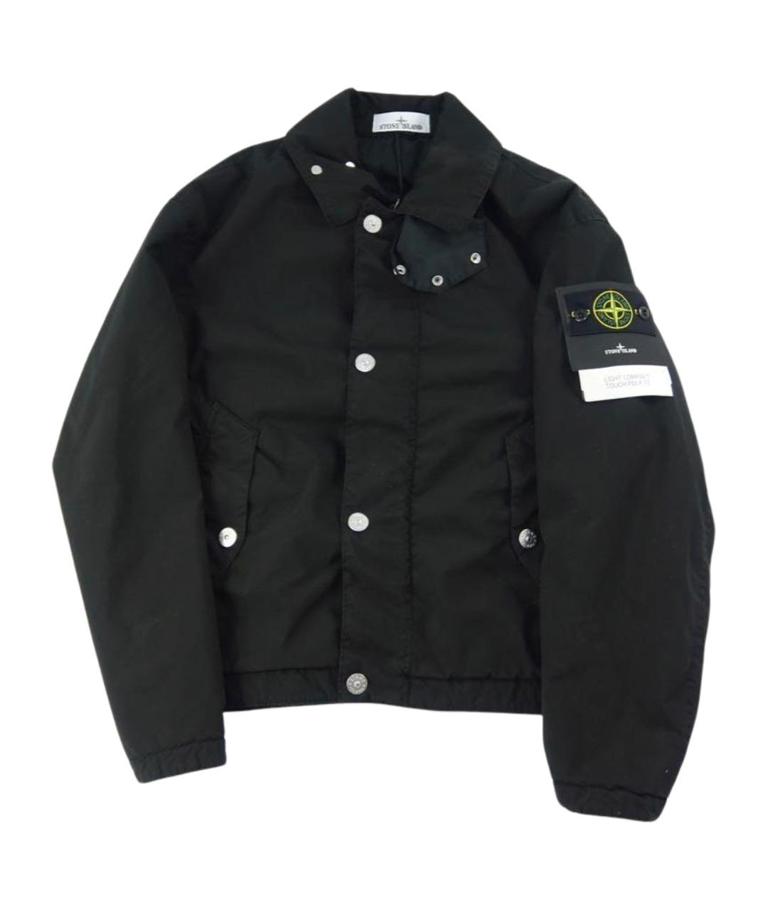 STONE ISLAND Черная полиамидовая куртка, фото 1
