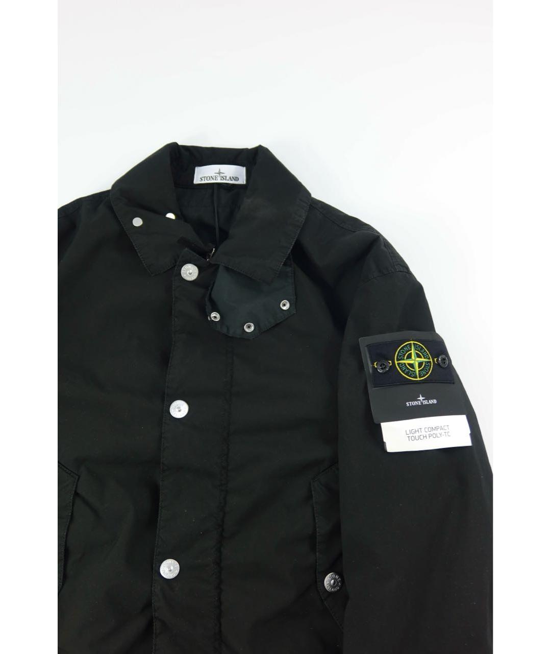 STONE ISLAND Черная полиамидовая куртка, фото 2