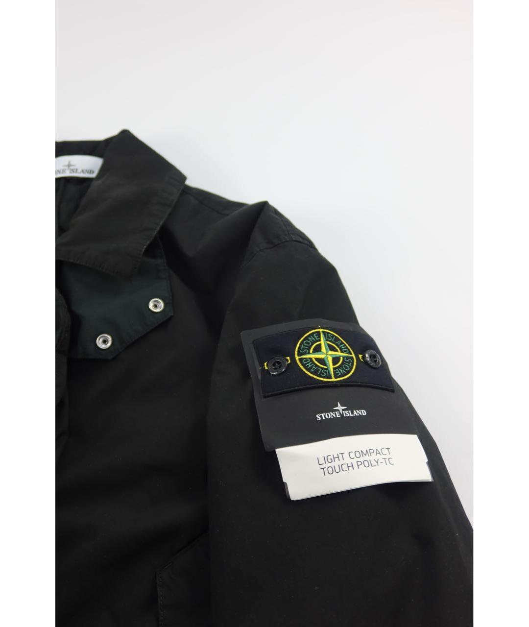 STONE ISLAND Черная полиамидовая куртка, фото 3