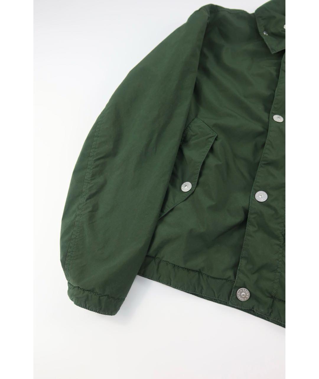 STONE ISLAND Зеленая полиамидовая куртка, фото 3