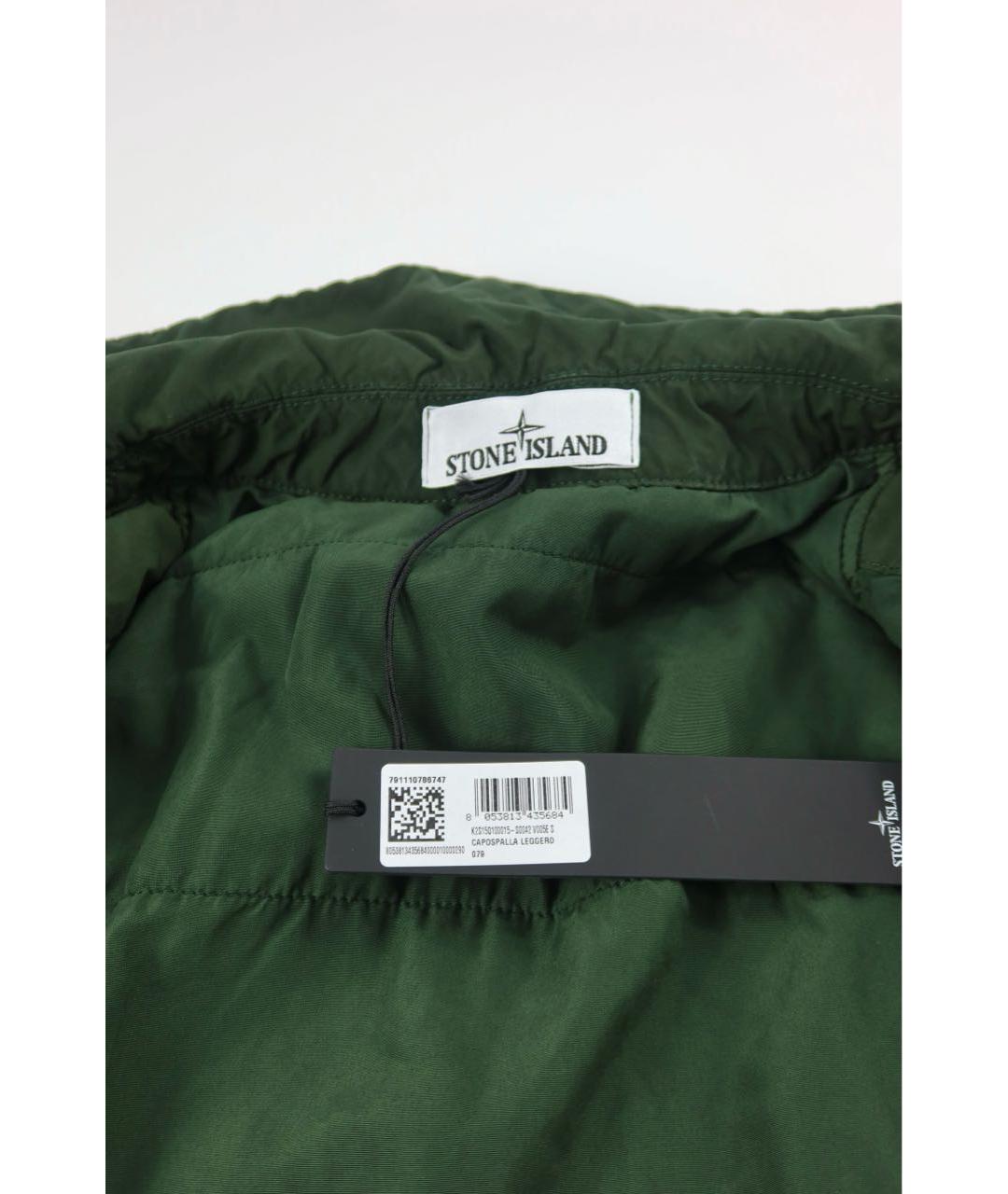 STONE ISLAND Зеленая полиамидовая куртка, фото 6