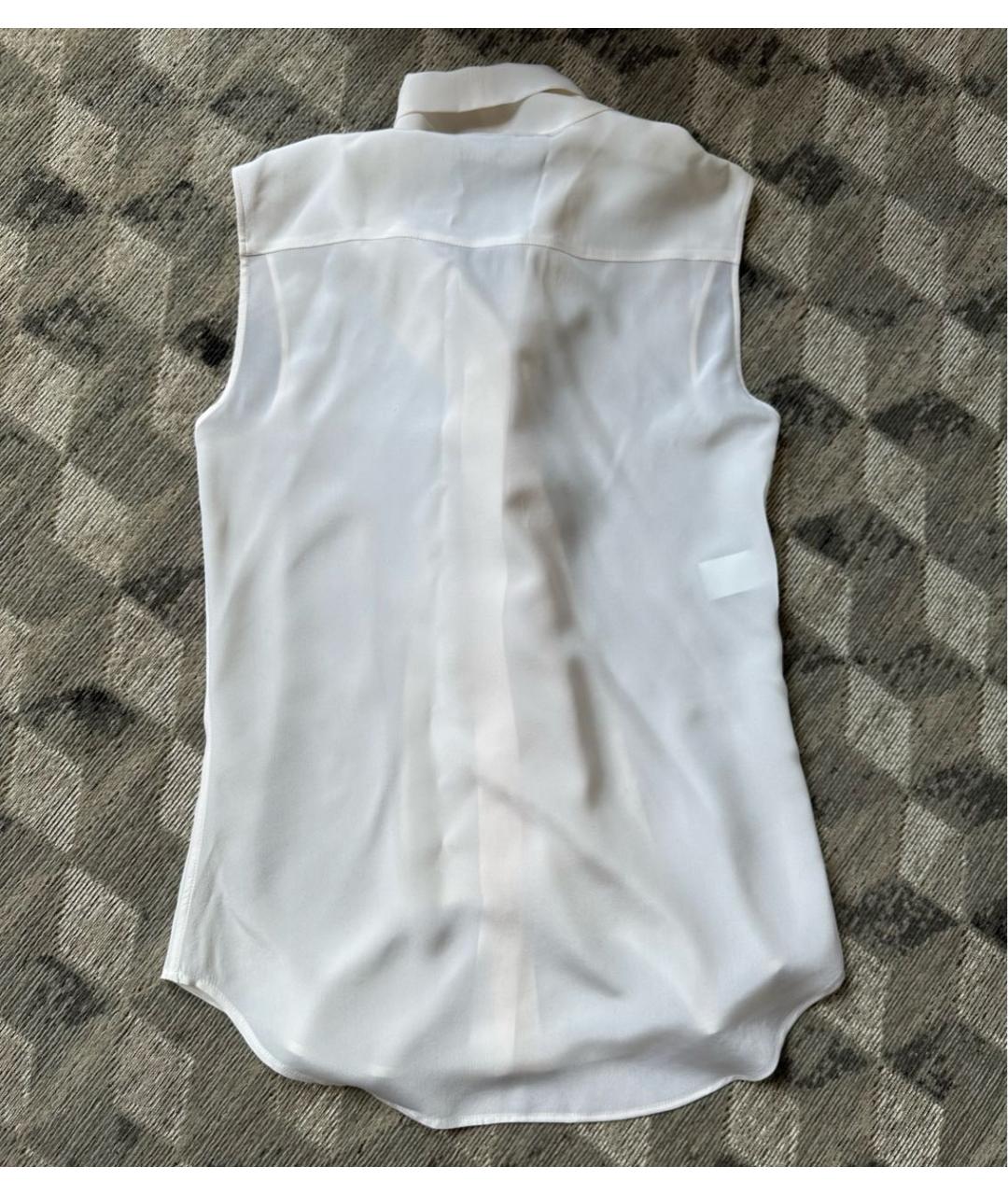BOUTIQUE MOSCHINO Белая шелковая блузы, фото 2