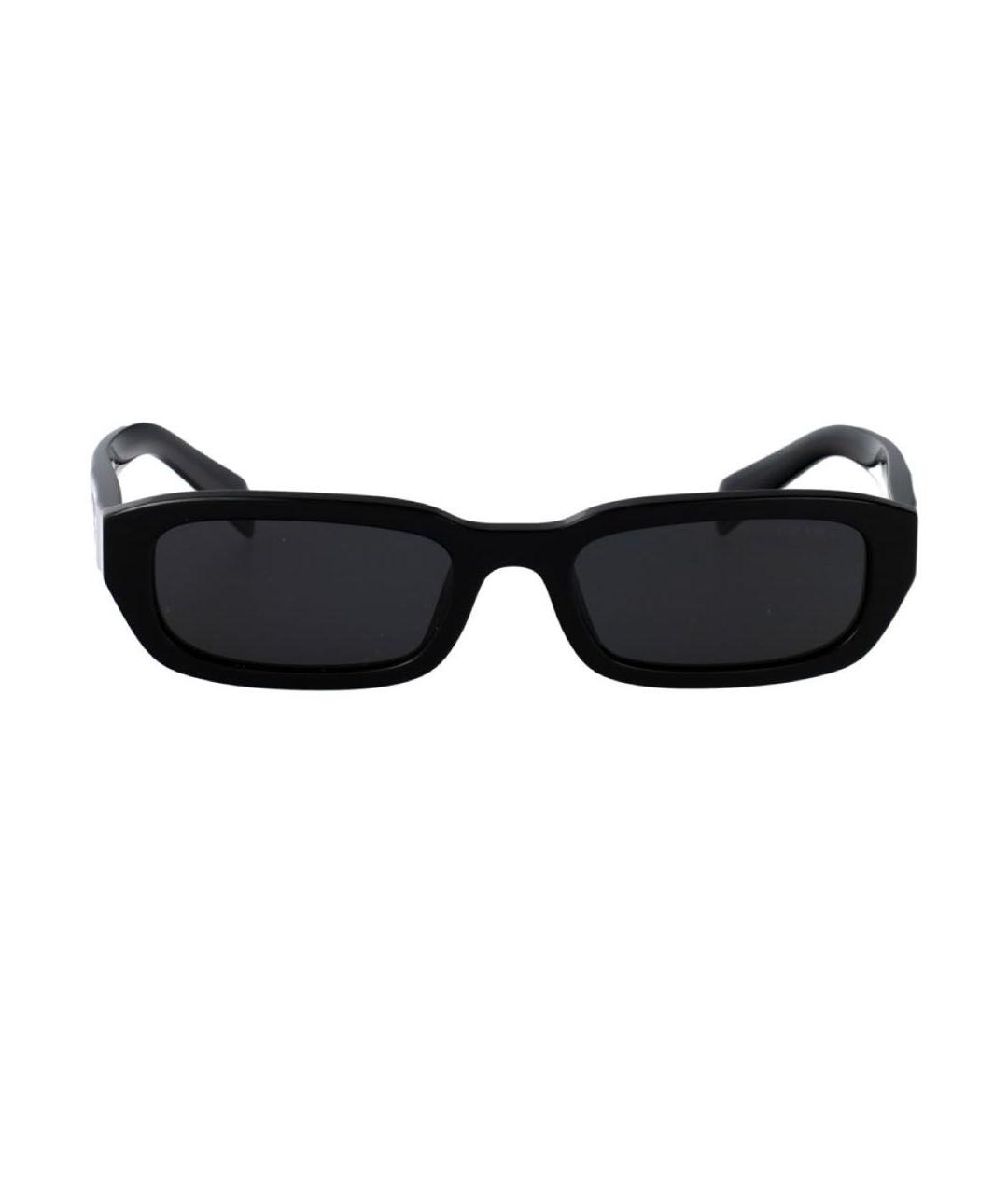 PRADA Черные пластиковые солнцезащитные очки, фото 1