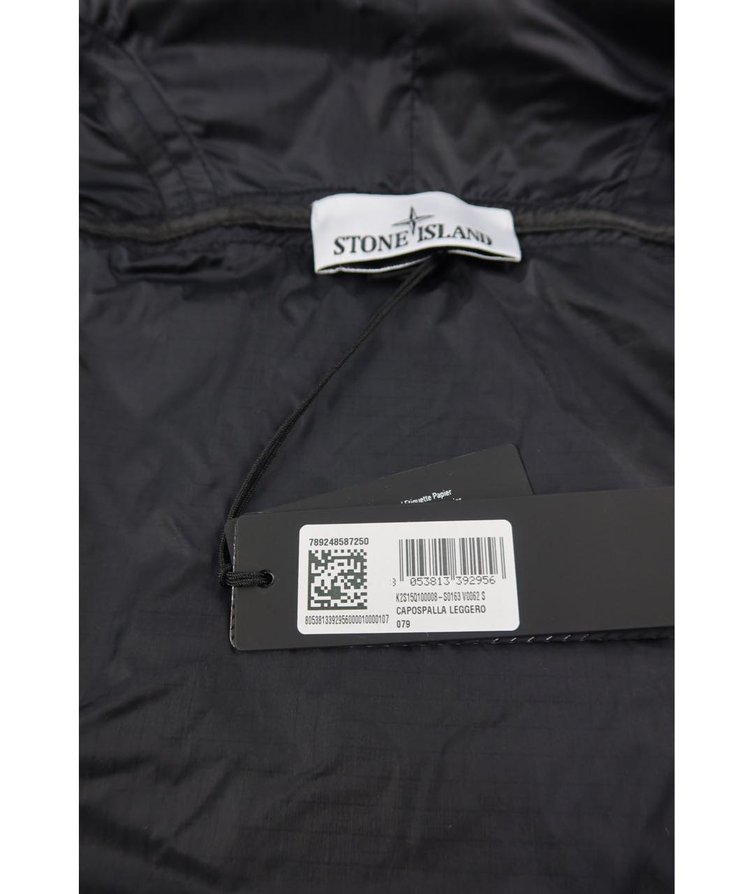 STONE ISLAND Черная полиамидовая куртка, фото 6