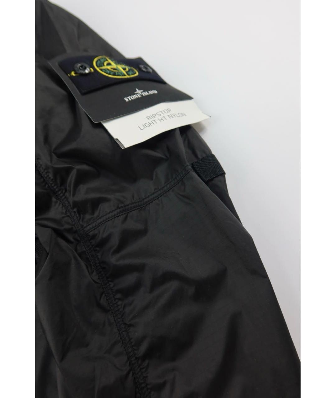 STONE ISLAND Черная полиамидовая куртка, фото 4