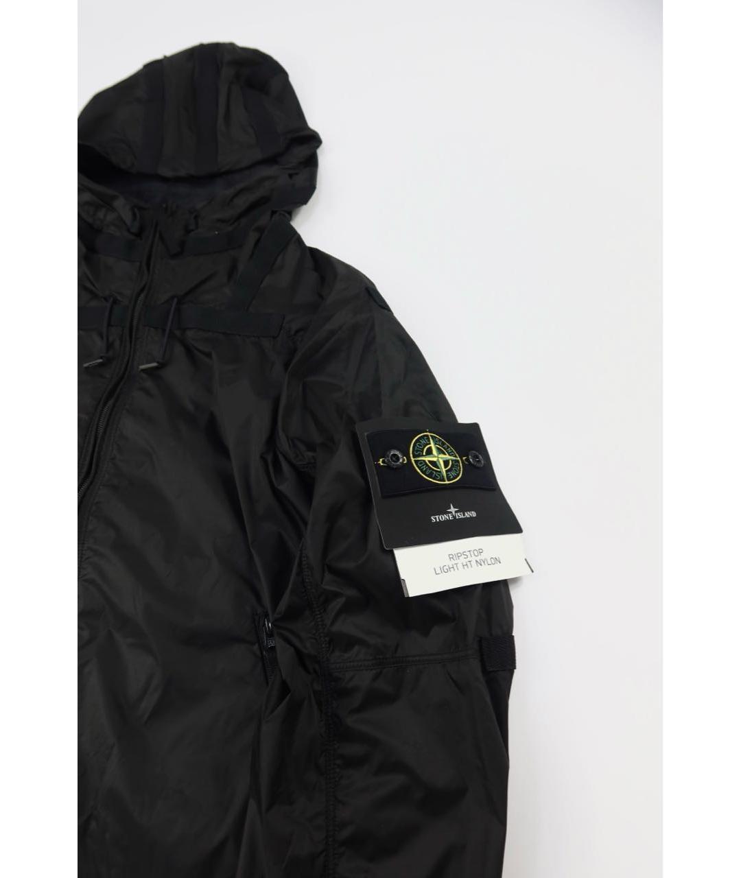 STONE ISLAND Черная полиамидовая куртка, фото 2