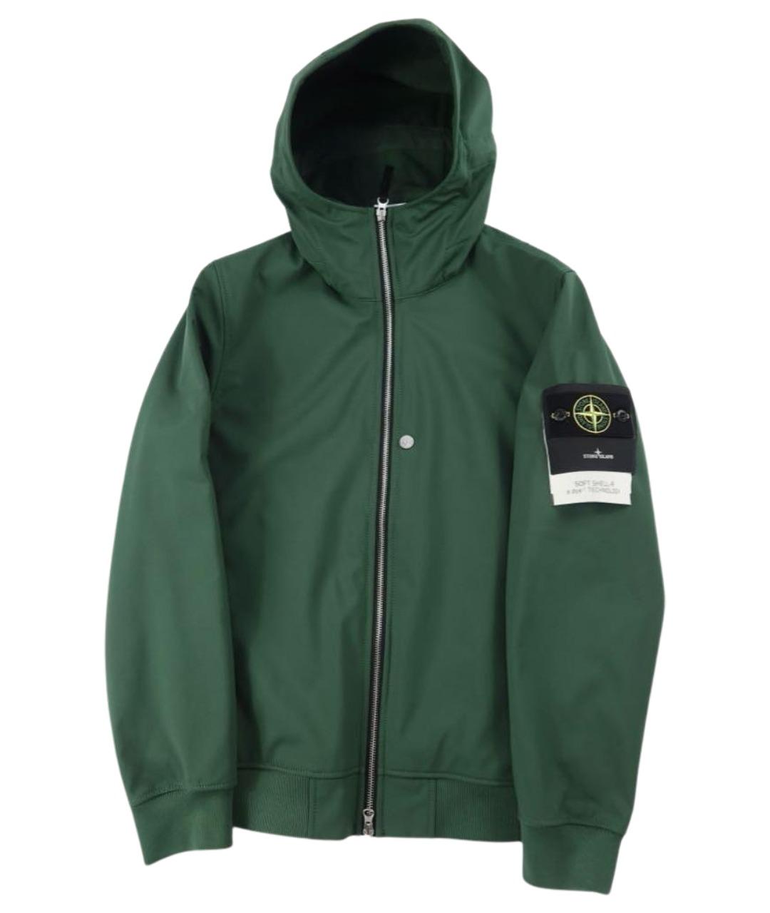 STONE ISLAND Зеленая полиамидовая куртка, фото 1