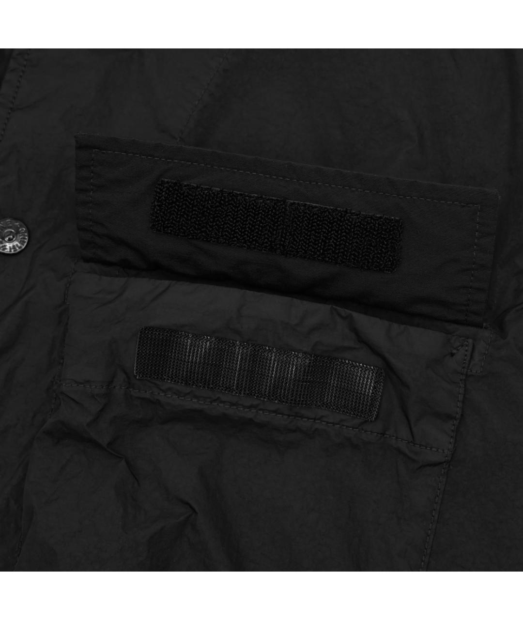 STONE ISLAND Черная полиамидовая куртка, фото 5