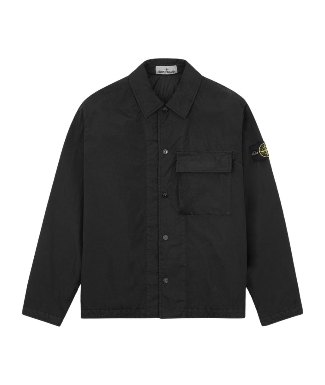 STONE ISLAND Черная полиамидовая куртка, фото 1