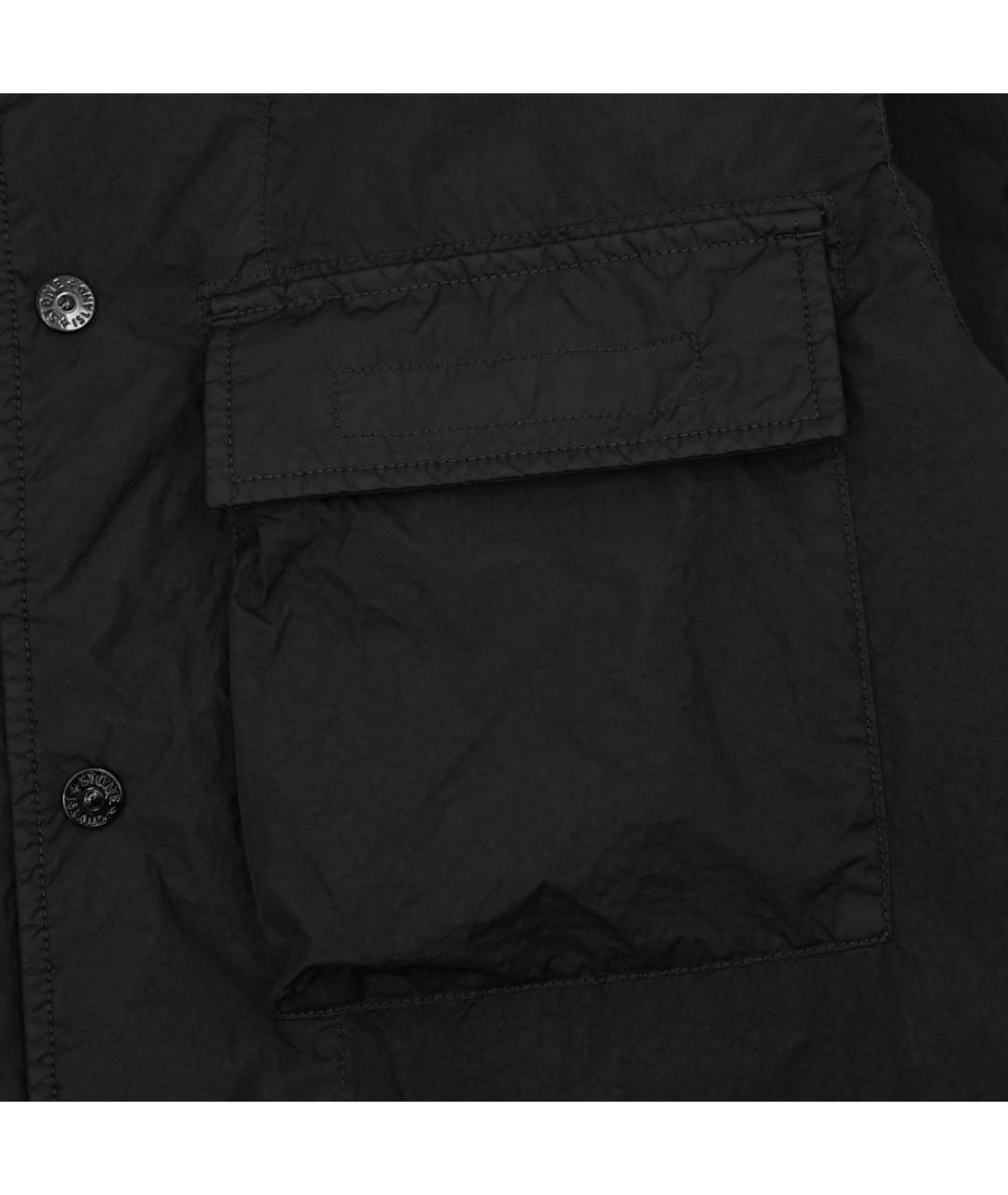 STONE ISLAND Черная полиамидовая куртка, фото 4