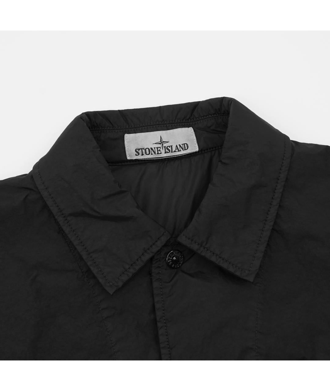 STONE ISLAND Черная полиамидовая куртка, фото 2