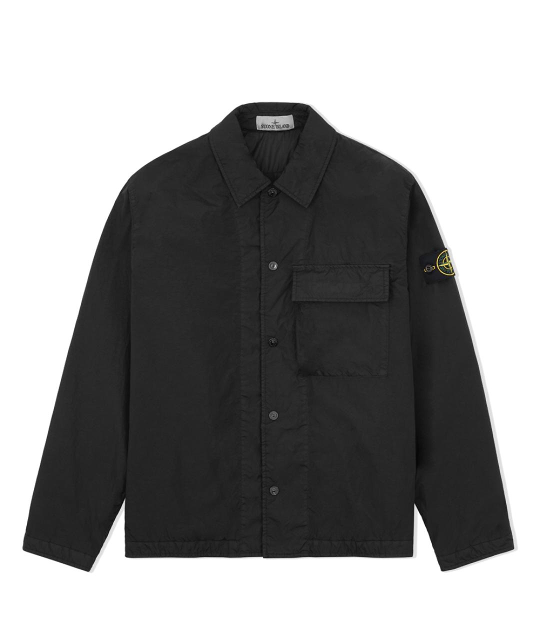STONE ISLAND Черная полиамидовая куртка, фото 10