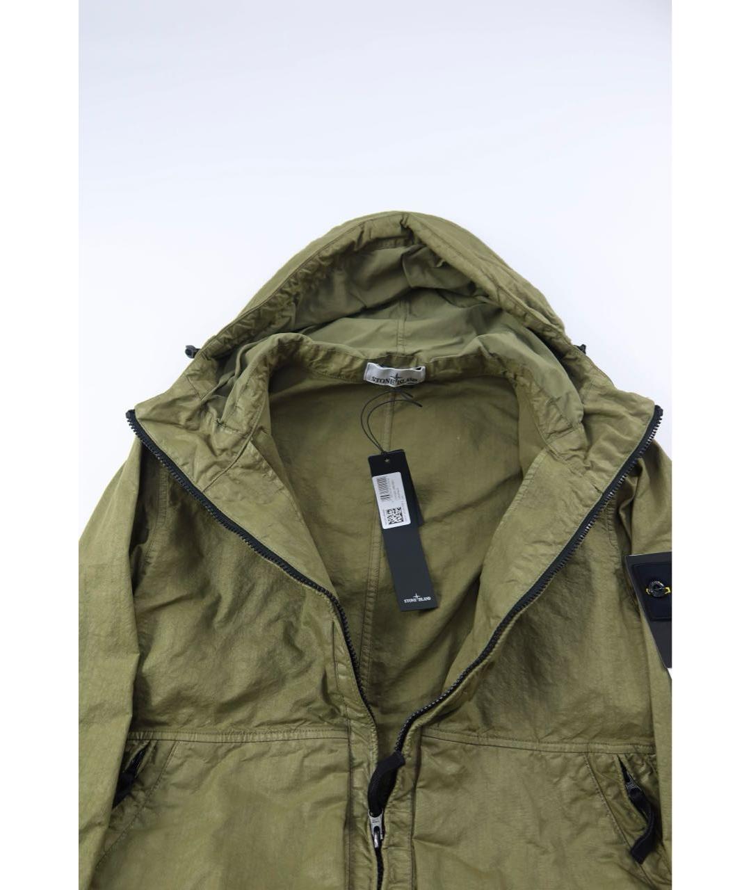 STONE ISLAND Зеленая полиамидовая куртка, фото 5