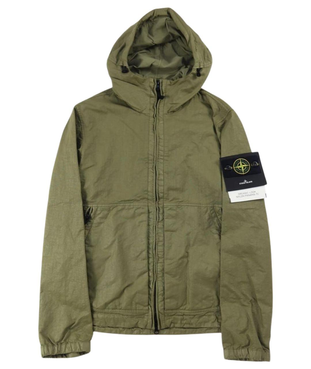 STONE ISLAND Зеленая полиамидовая куртка, фото 1