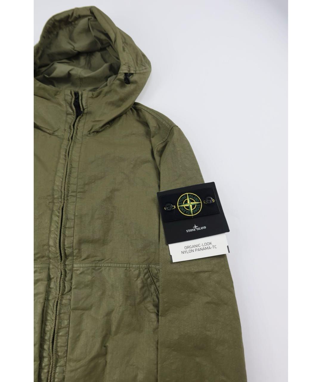 STONE ISLAND Зеленая полиамидовая куртка, фото 2