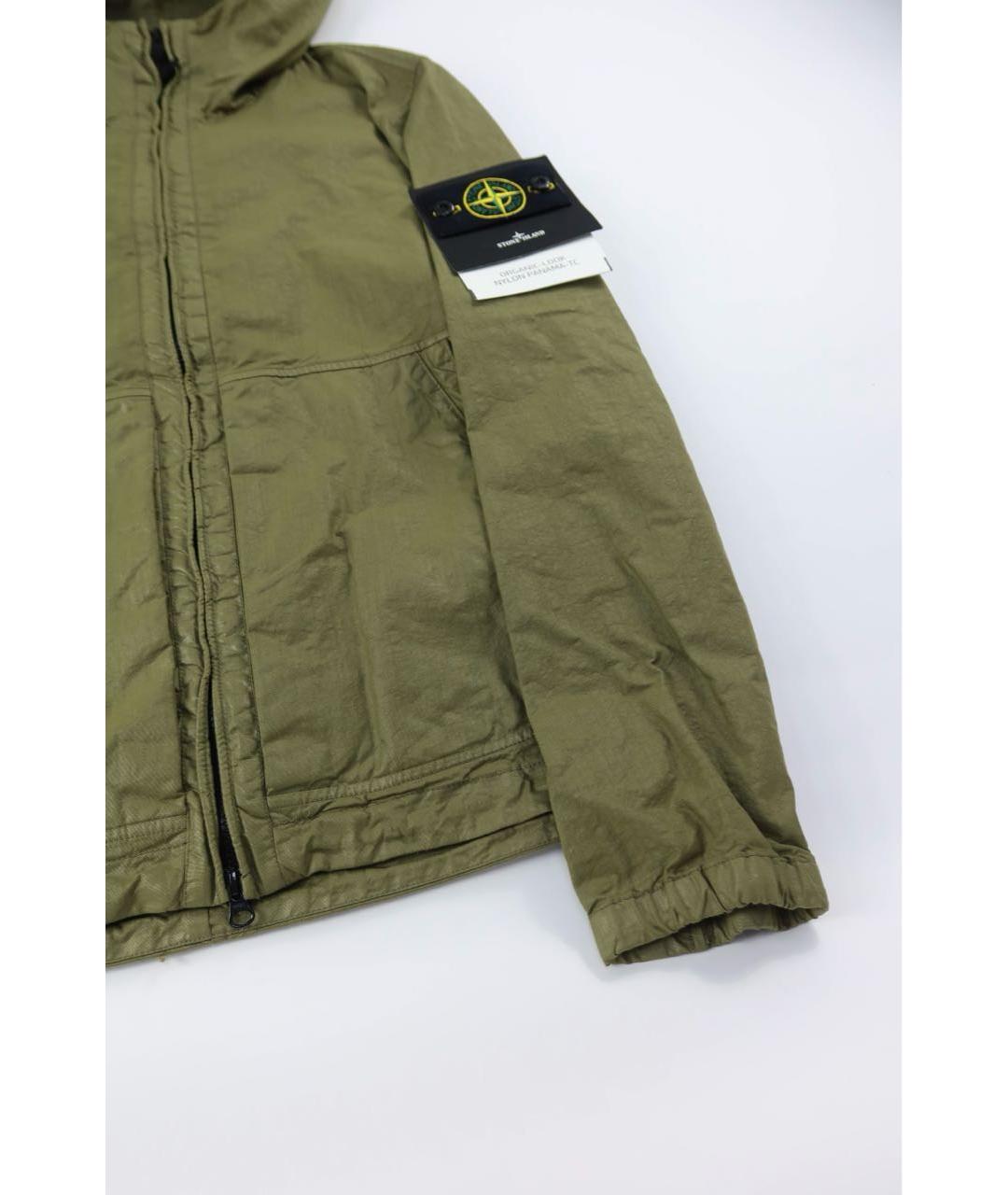 STONE ISLAND Зеленая полиамидовая куртка, фото 3