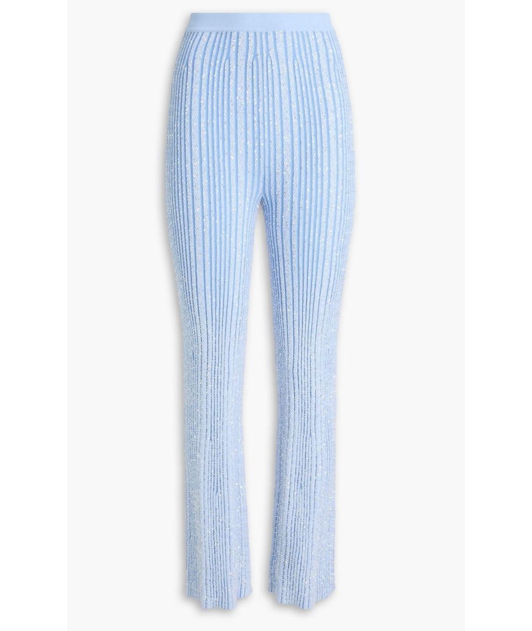 MISSONI Голубые вискозные брюки узкие, фото 4