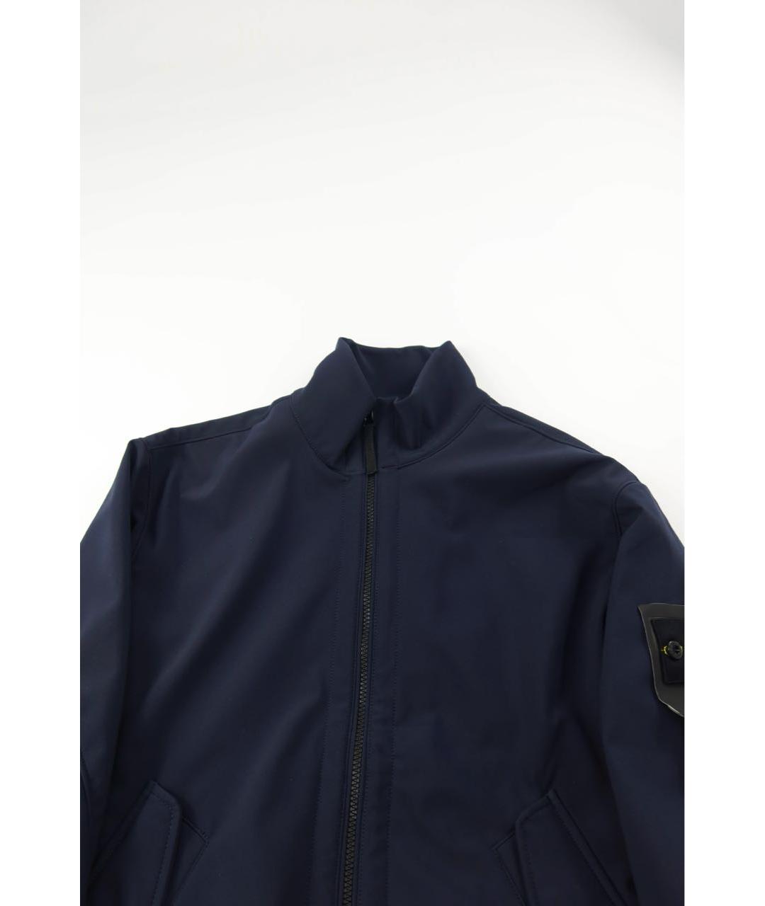 STONE ISLAND Темно-синяя полиамидовая куртка, фото 4