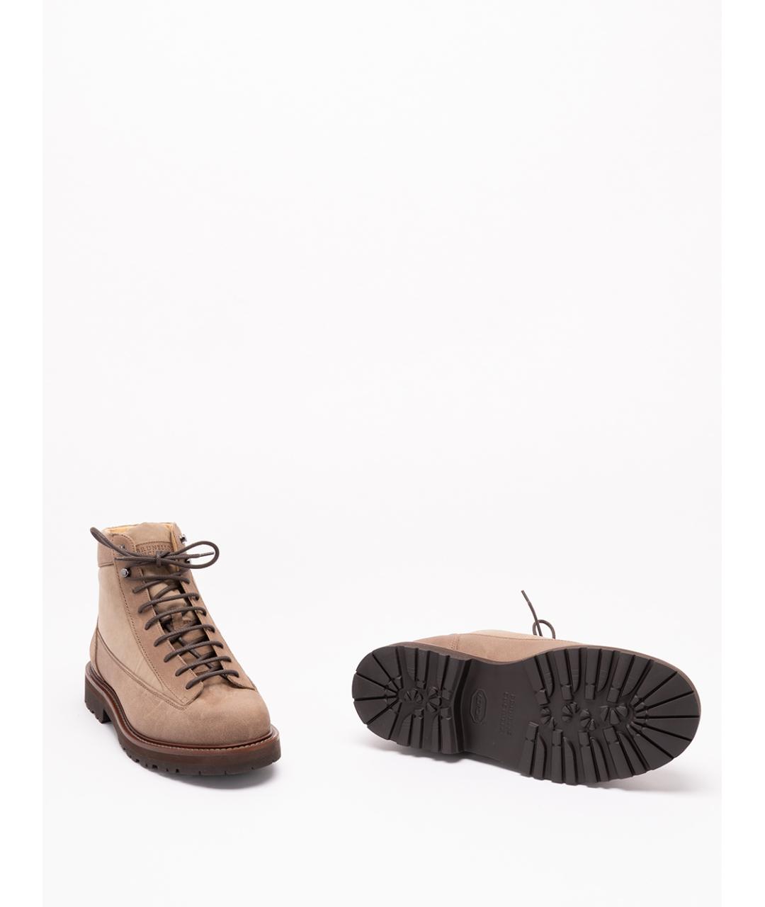 BRUNELLO CUCINELLI Кожаные низкие ботинки, фото 4