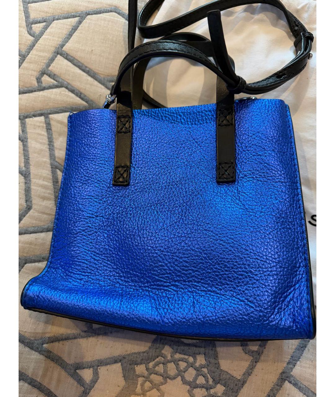MARC BY MARC JACOBS Синяя кожаная сумка через плечо, фото 2