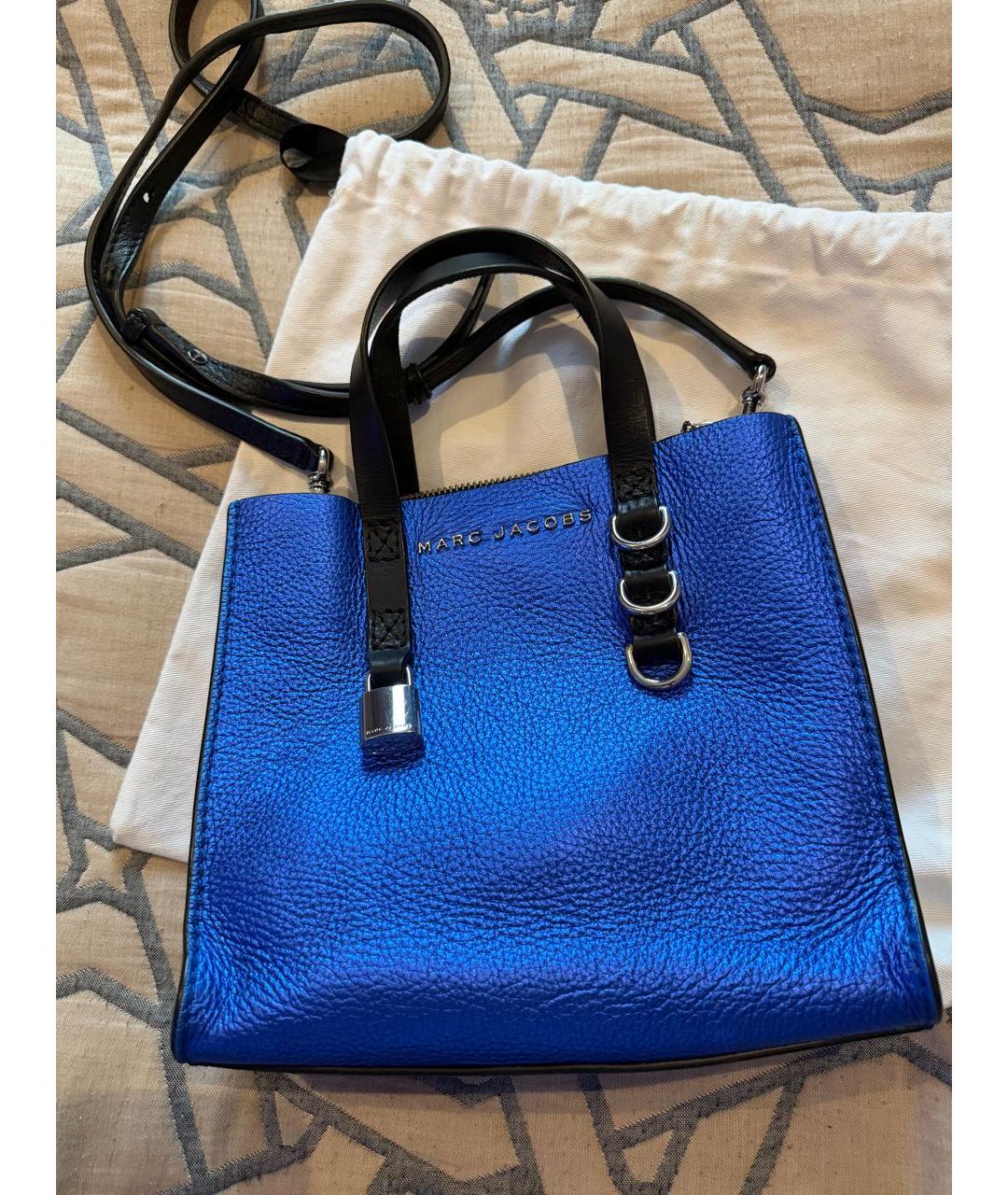 MARC BY MARC JACOBS Синяя кожаная сумка через плечо, фото 9