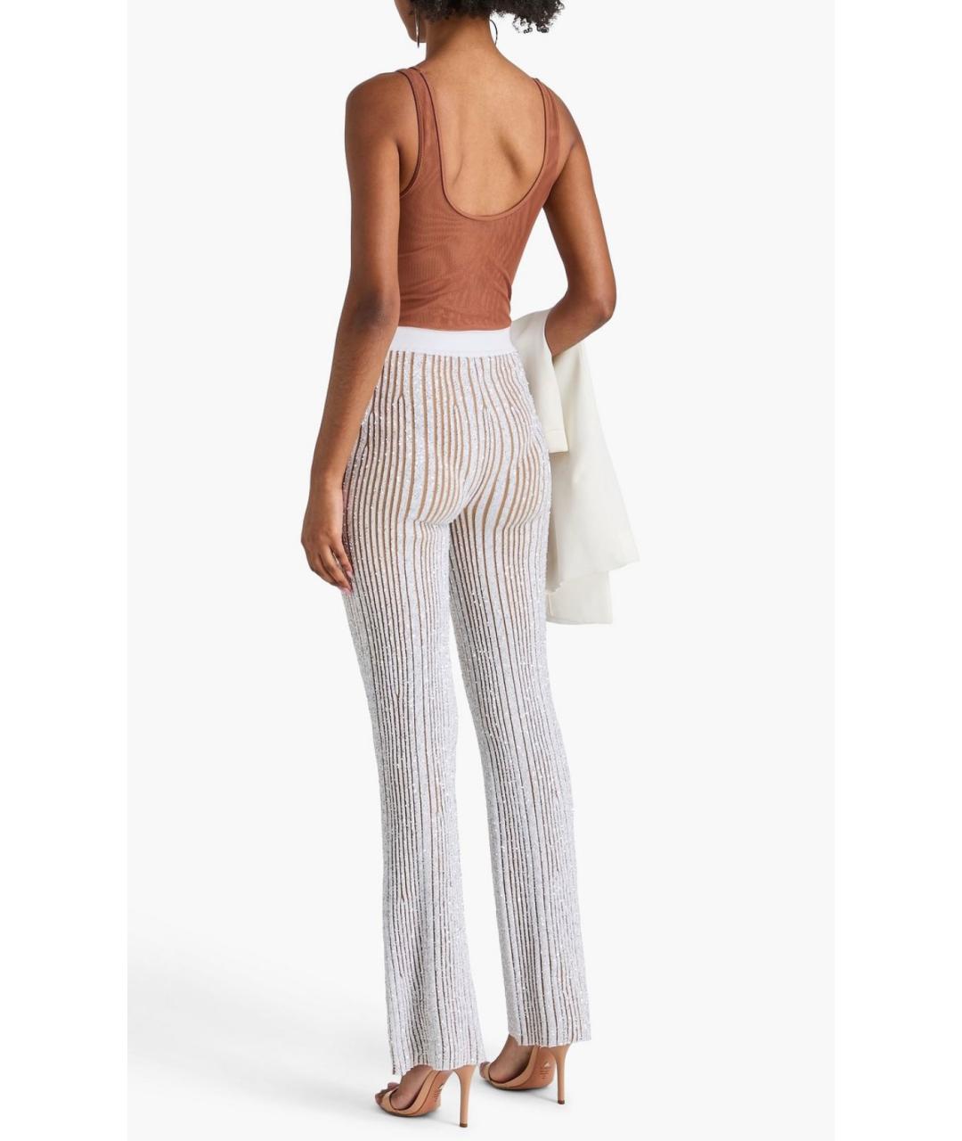 MISSONI Серебряные вискозные брюки узкие, фото 3