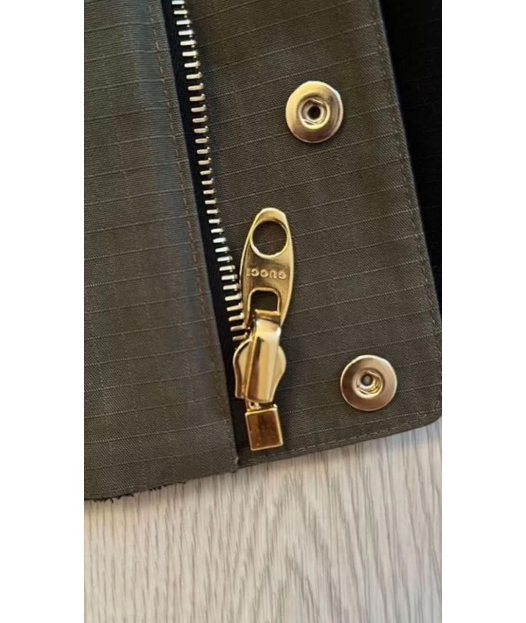 GUCCI Черная хлопковая куртка, фото 6