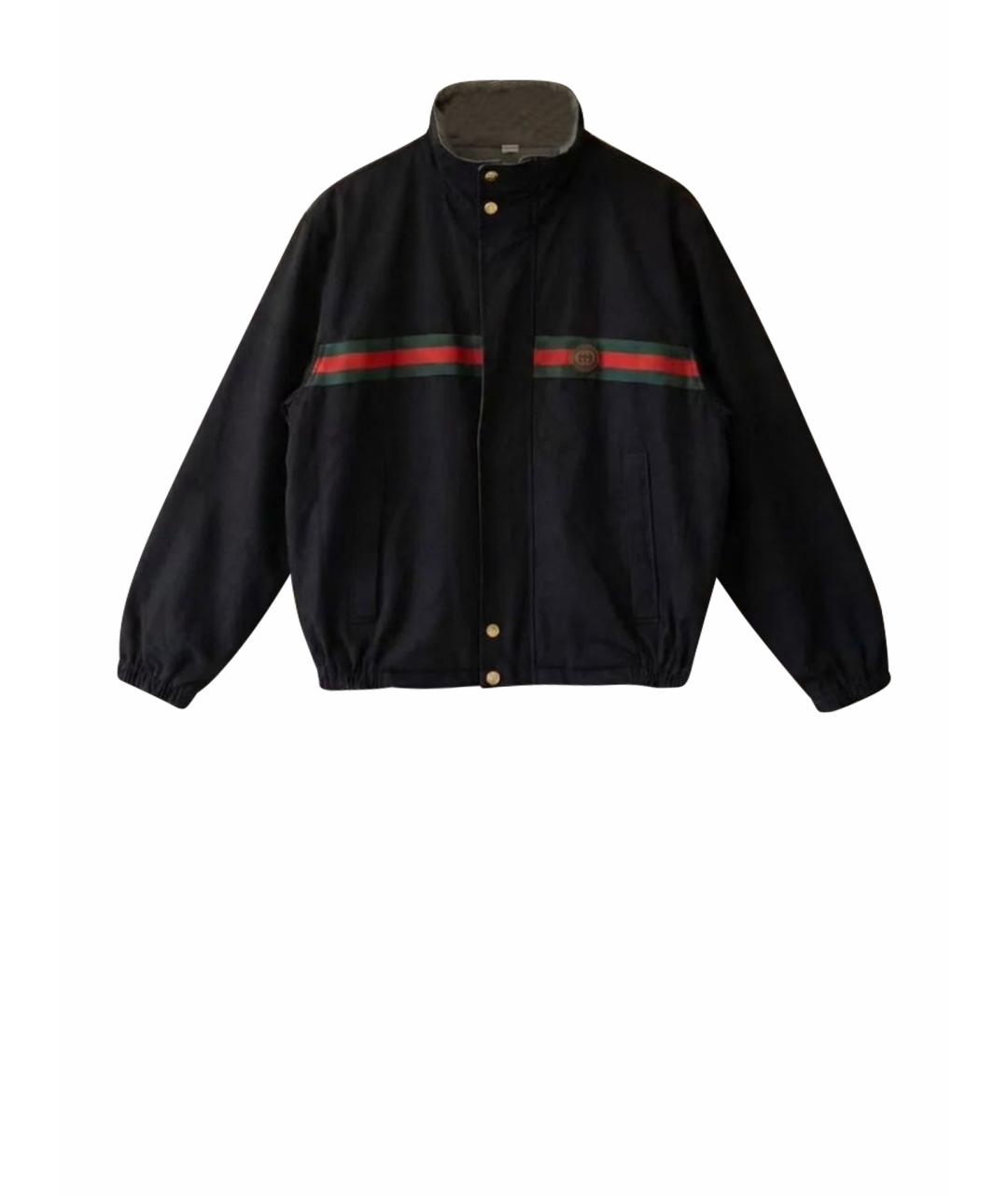 GUCCI Черная хлопковая куртка, фото 1