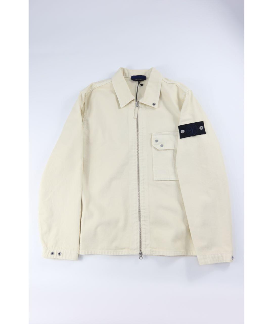 STONE ISLAND Белая деним куртка, фото 7