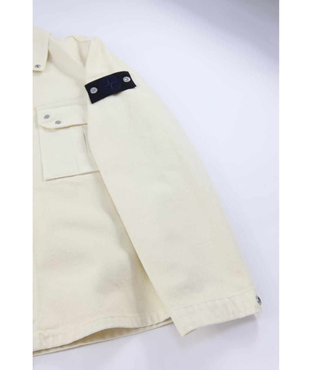STONE ISLAND Белая деним куртка, фото 3