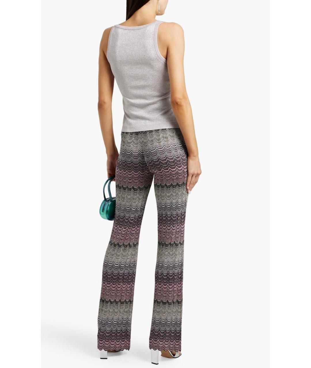MISSONI Мульти вискозные прямые брюки, фото 3