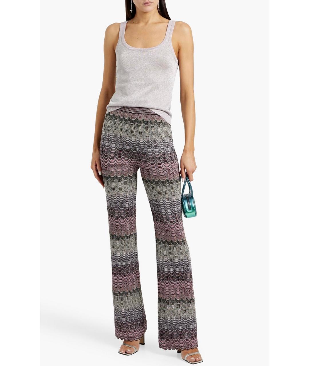 MISSONI Мульти вискозные прямые брюки, фото 2