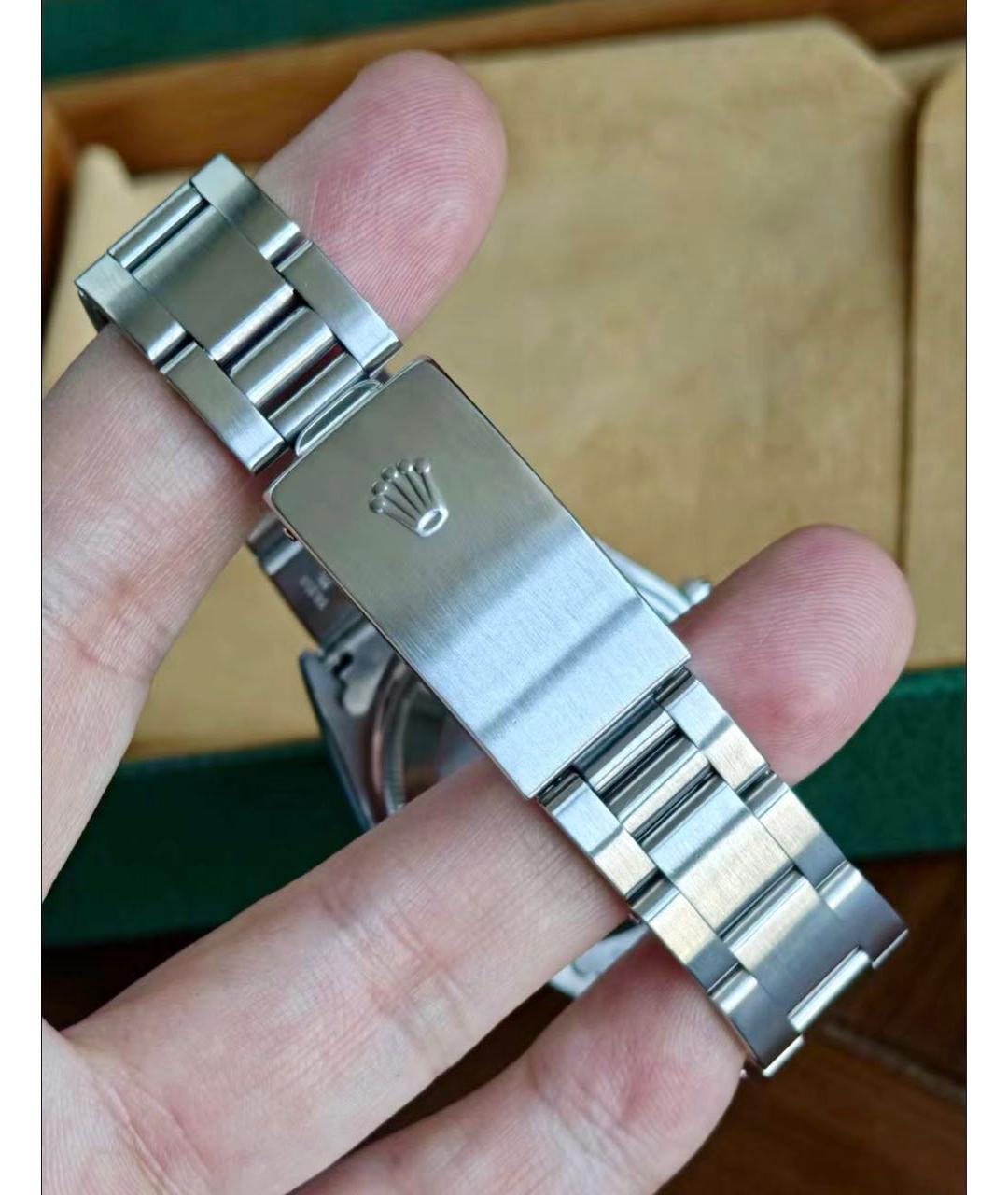 ROLEX Темно-синие металлические часы, фото 8