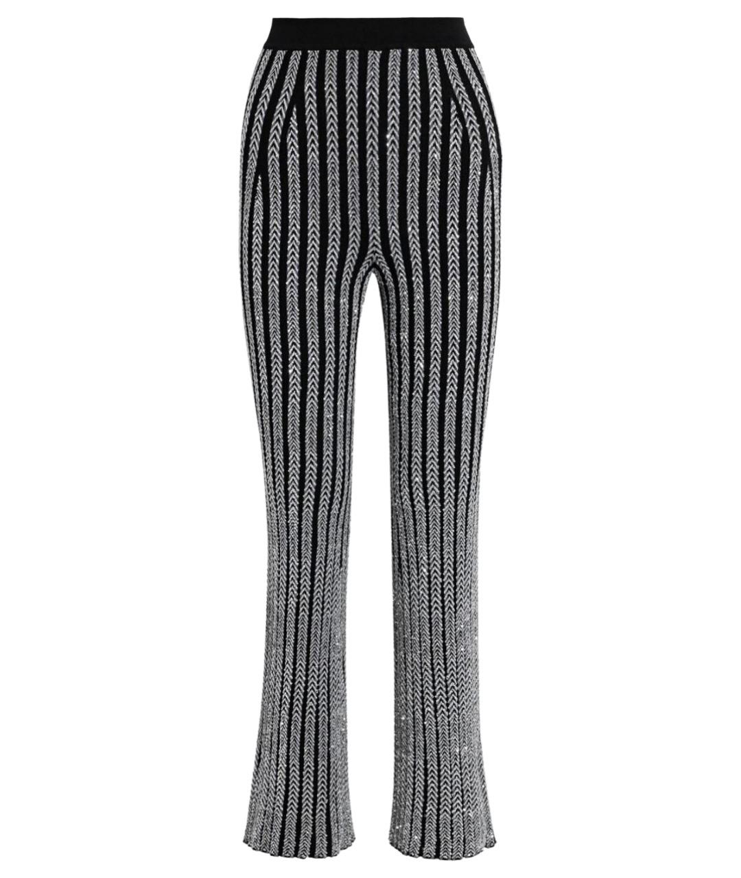 MISSONI Серебряные вискозные брюки узкие, фото 1