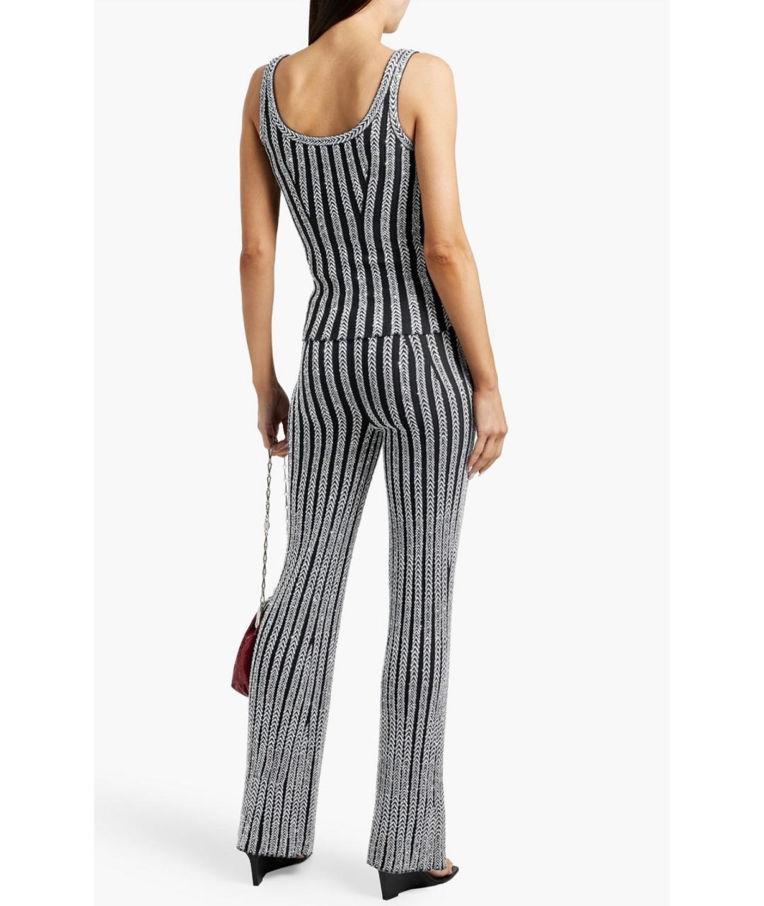 MISSONI Серебряные вискозные брюки узкие, фото 3