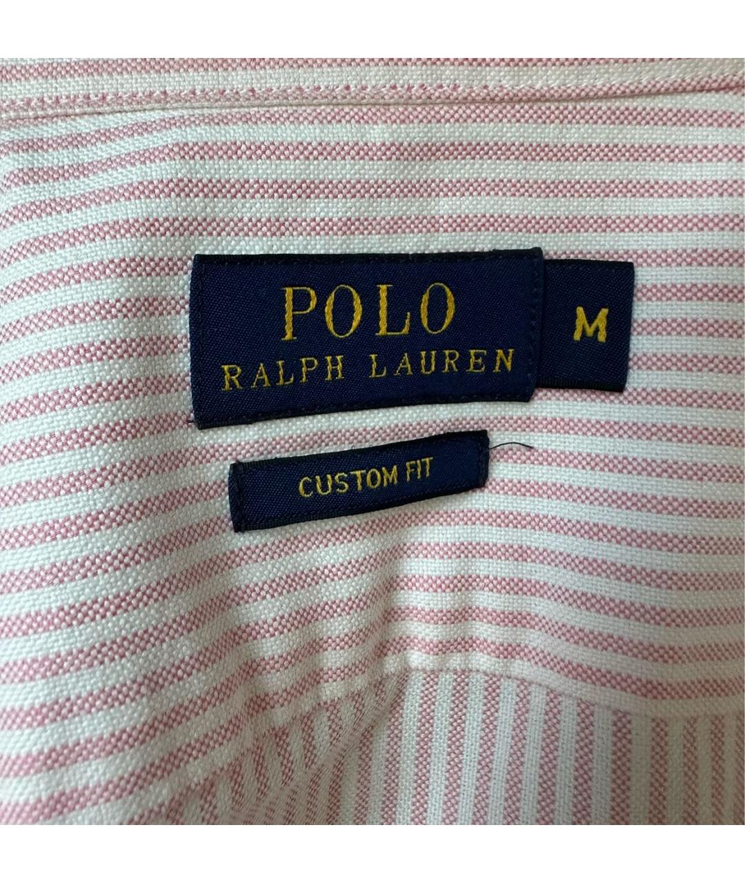 RALPH LAUREN Розовая хлопковая рубашка, фото 3