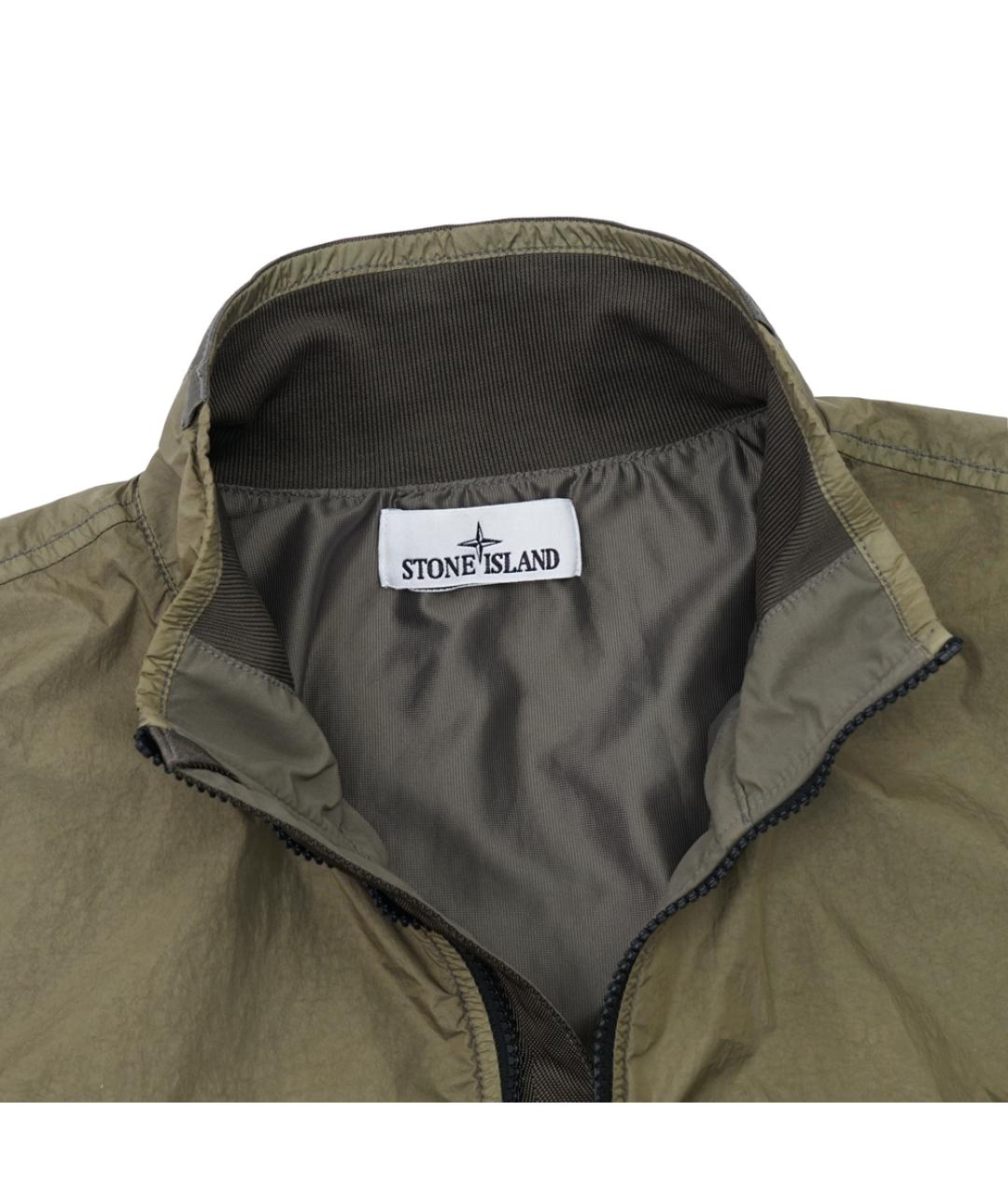 STONE ISLAND Хаки полиамидовая куртка, фото 2